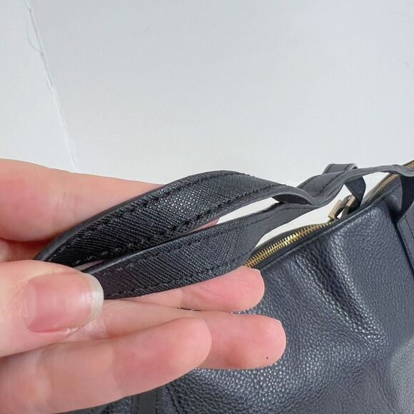 Kate Spade Watson Lane Black Pebbled Leather Tote Bag Zippered Purse - Picture 12 of 14